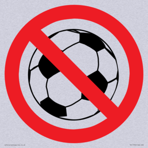 P909 Prohibition: No ball games